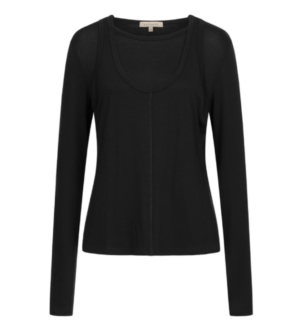 BAZHANE Long sleeve Double black