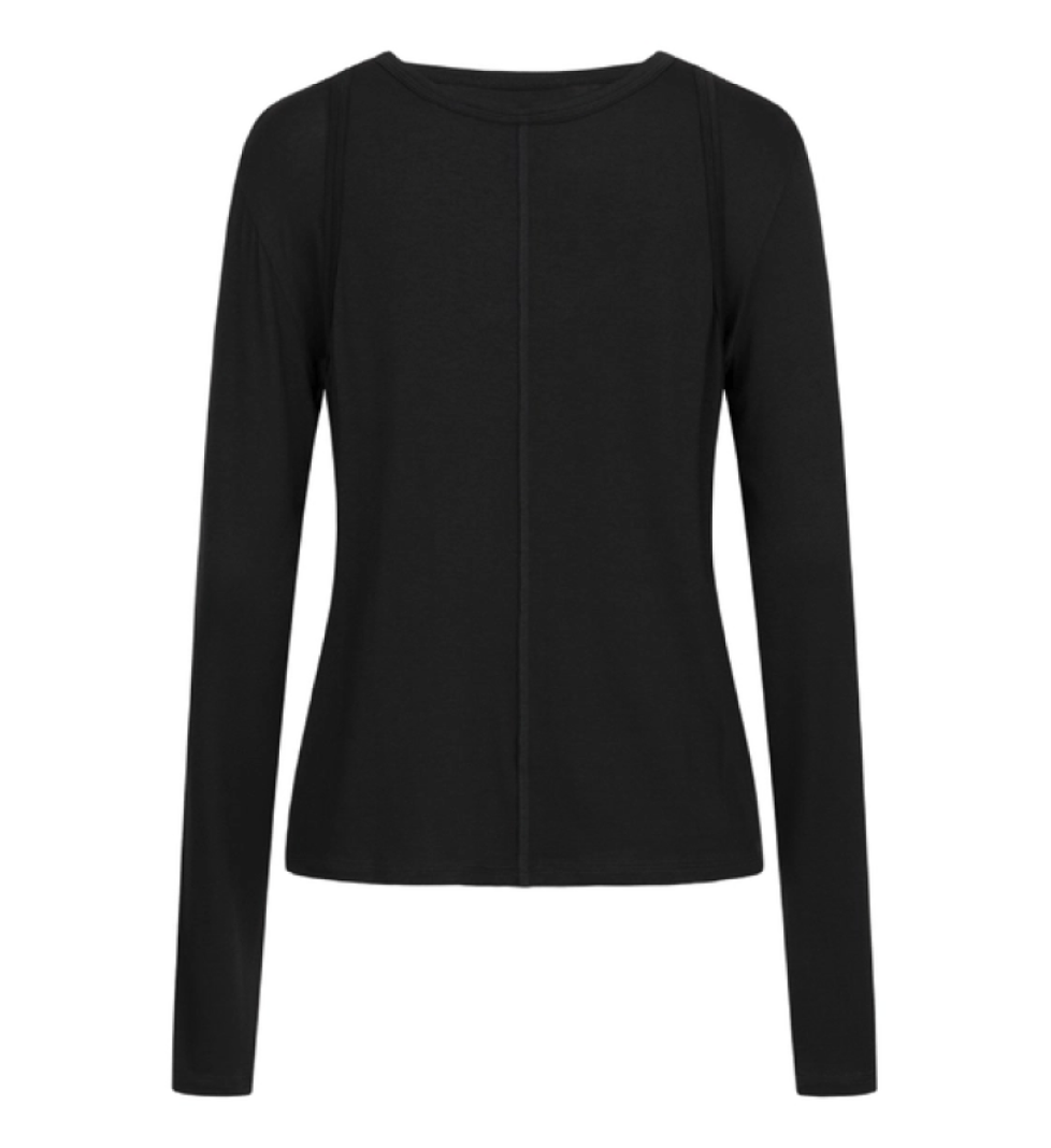BAZHANE Long sleeve Double black