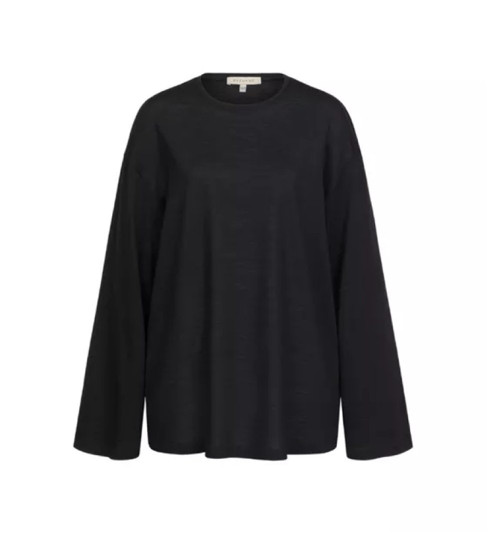 BAZHANE Long sleeve large translucent black