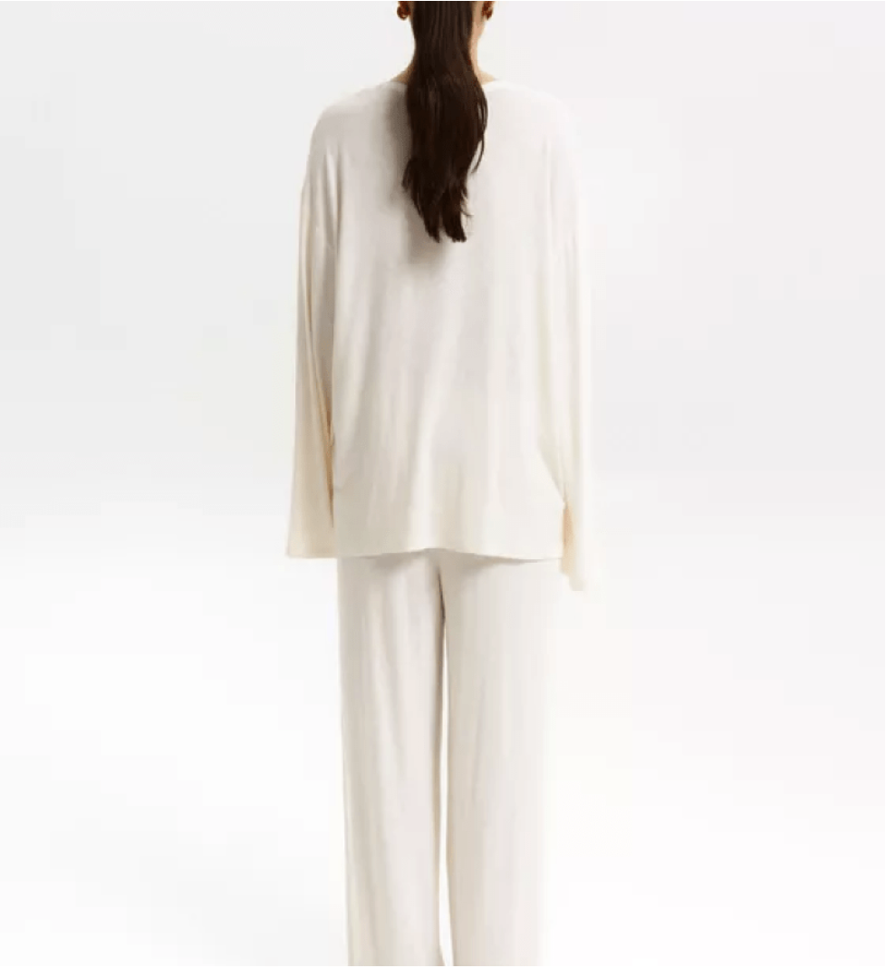 BAZHANE Long sleeve large translucent milk