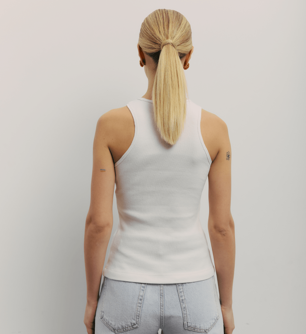 BAZHANE long tank top milk