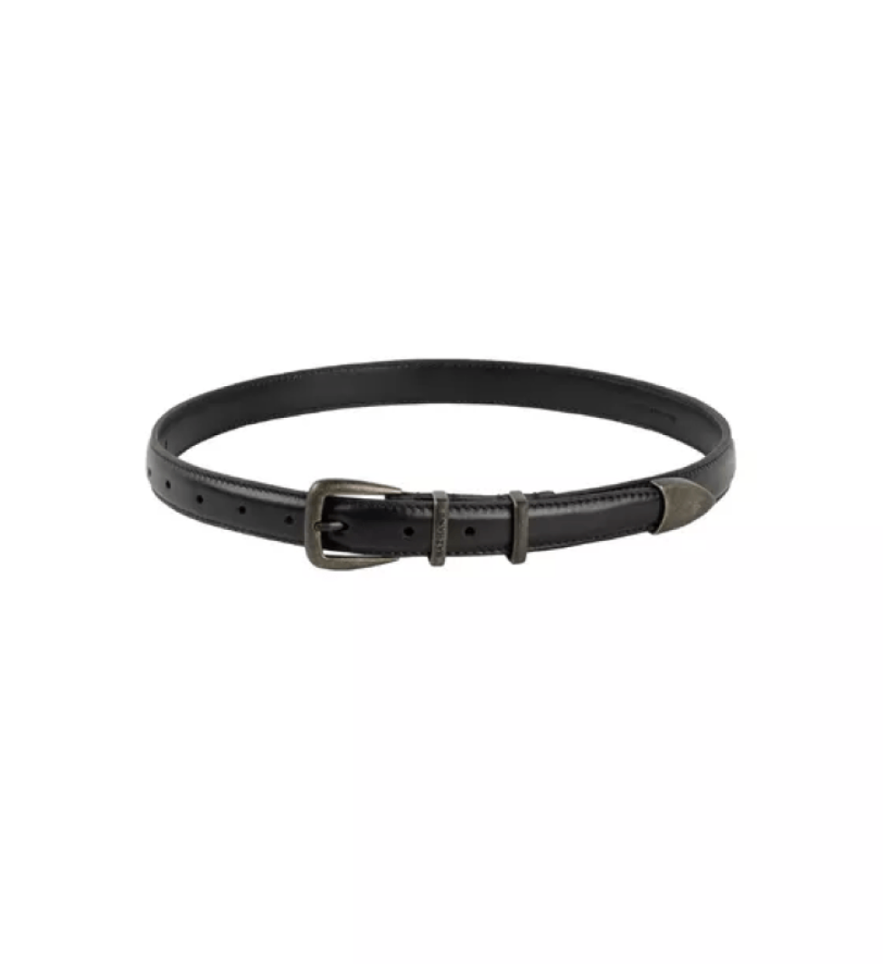 BAZHANE Leather Belt with vintage buckle