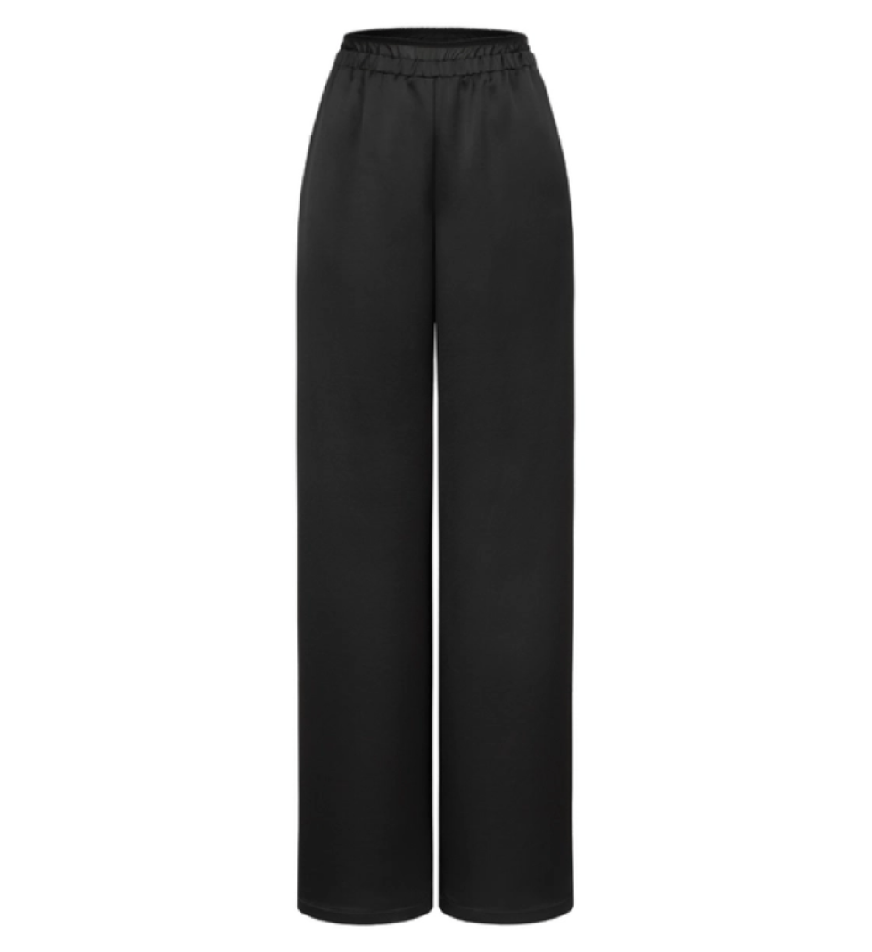 BAZHANE Satin pants with imitation of lace underwear black