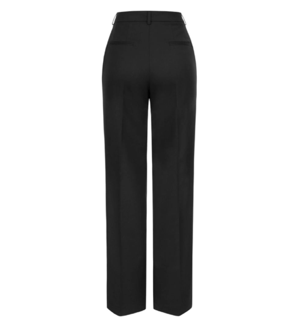BAZHANE Slick Tailored pants black