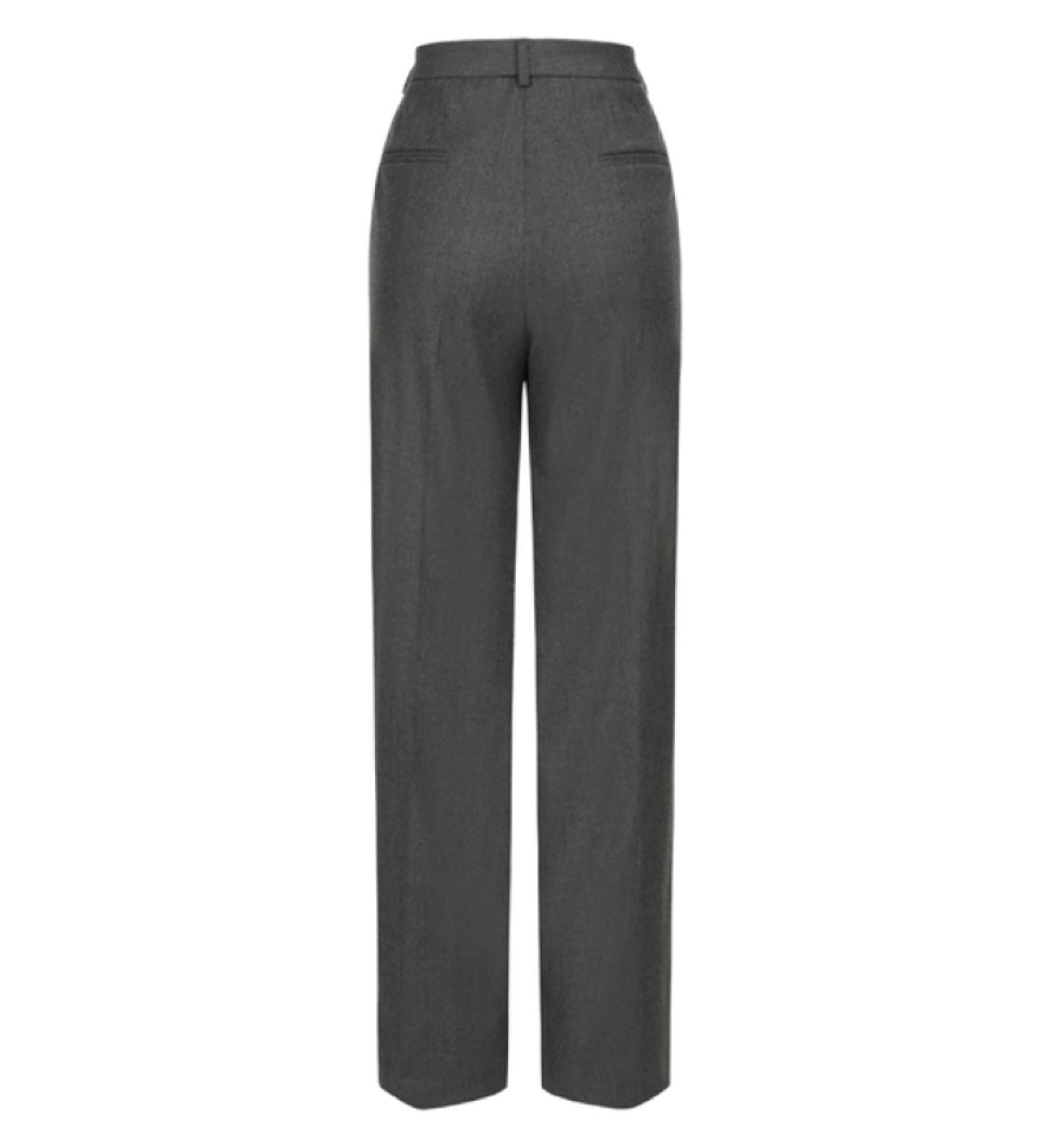 BAZHANE Slick Tailored pants grey