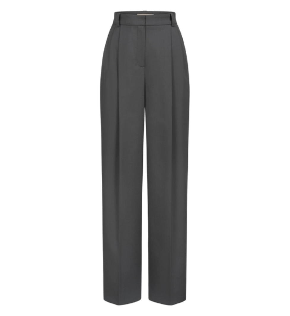 BAZHANE Wollen pants relax on a medium fit graphite