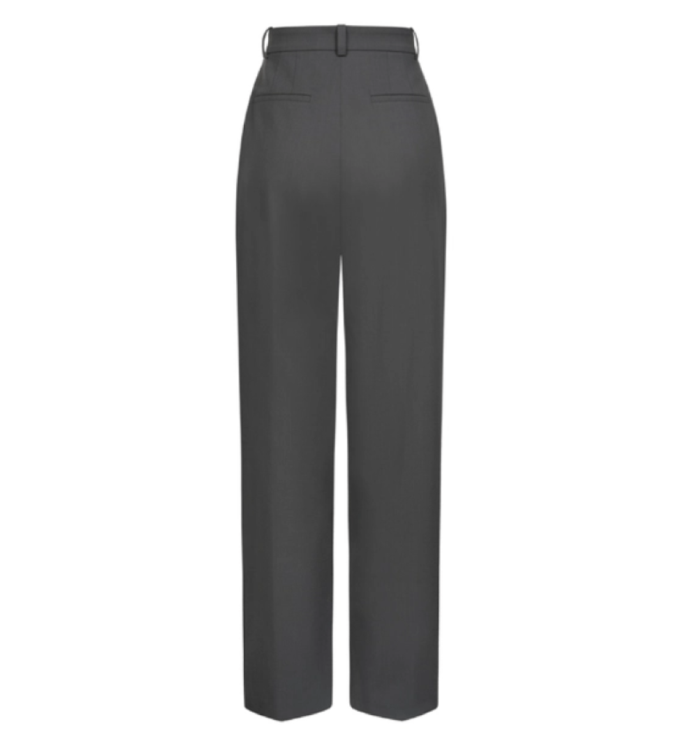 BAZHANE Wollen pants relax on a medium fit graphite
