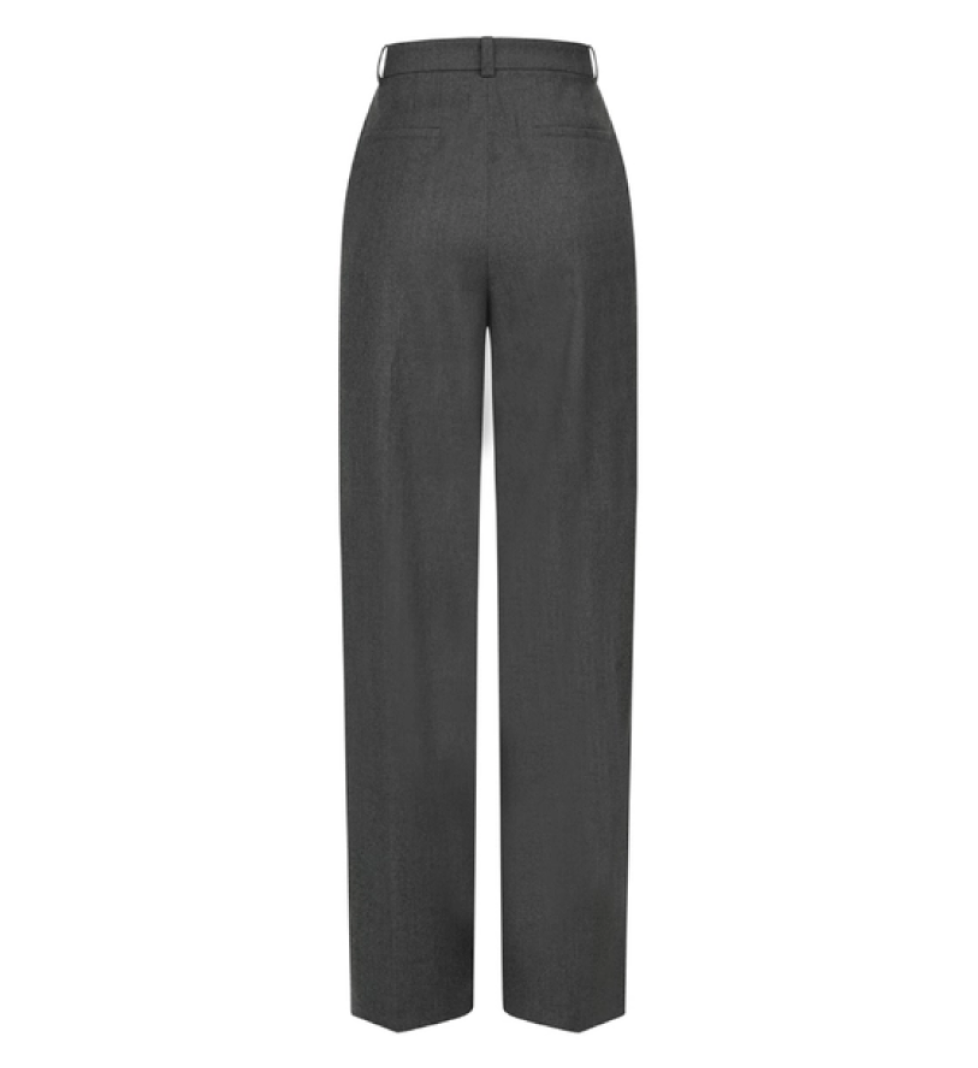 BAZHANE Wollen pants relax on a medium fit graphite
