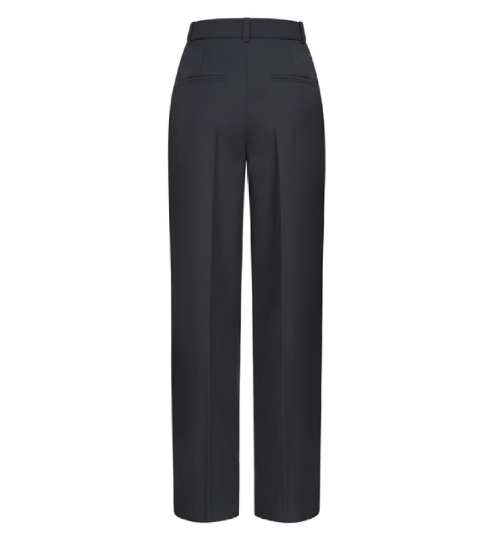 BAZHANE Woolen pants on a medium fit with arrows grey