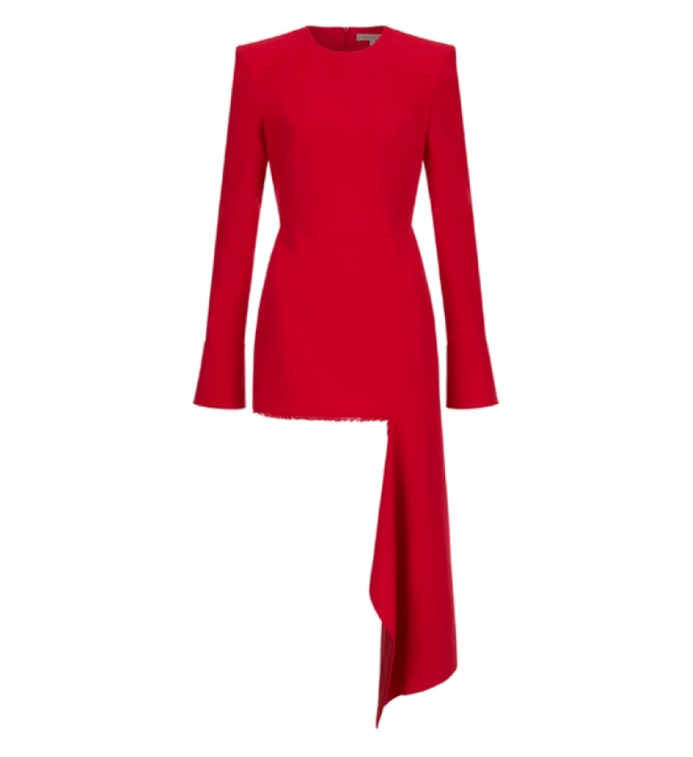 BAZHANE Tail dress red