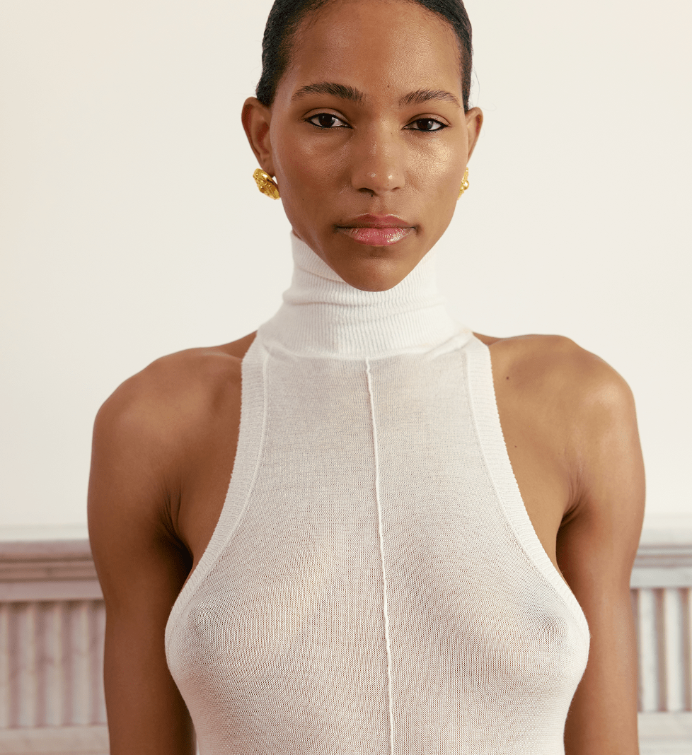 BAZHANE Tank Dress milk