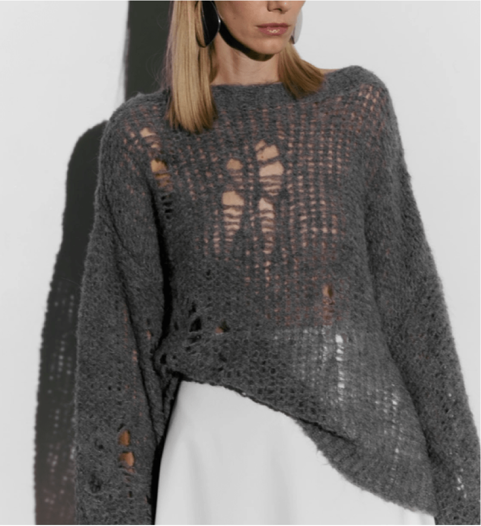 BAZHANE sweater Alpaca grey