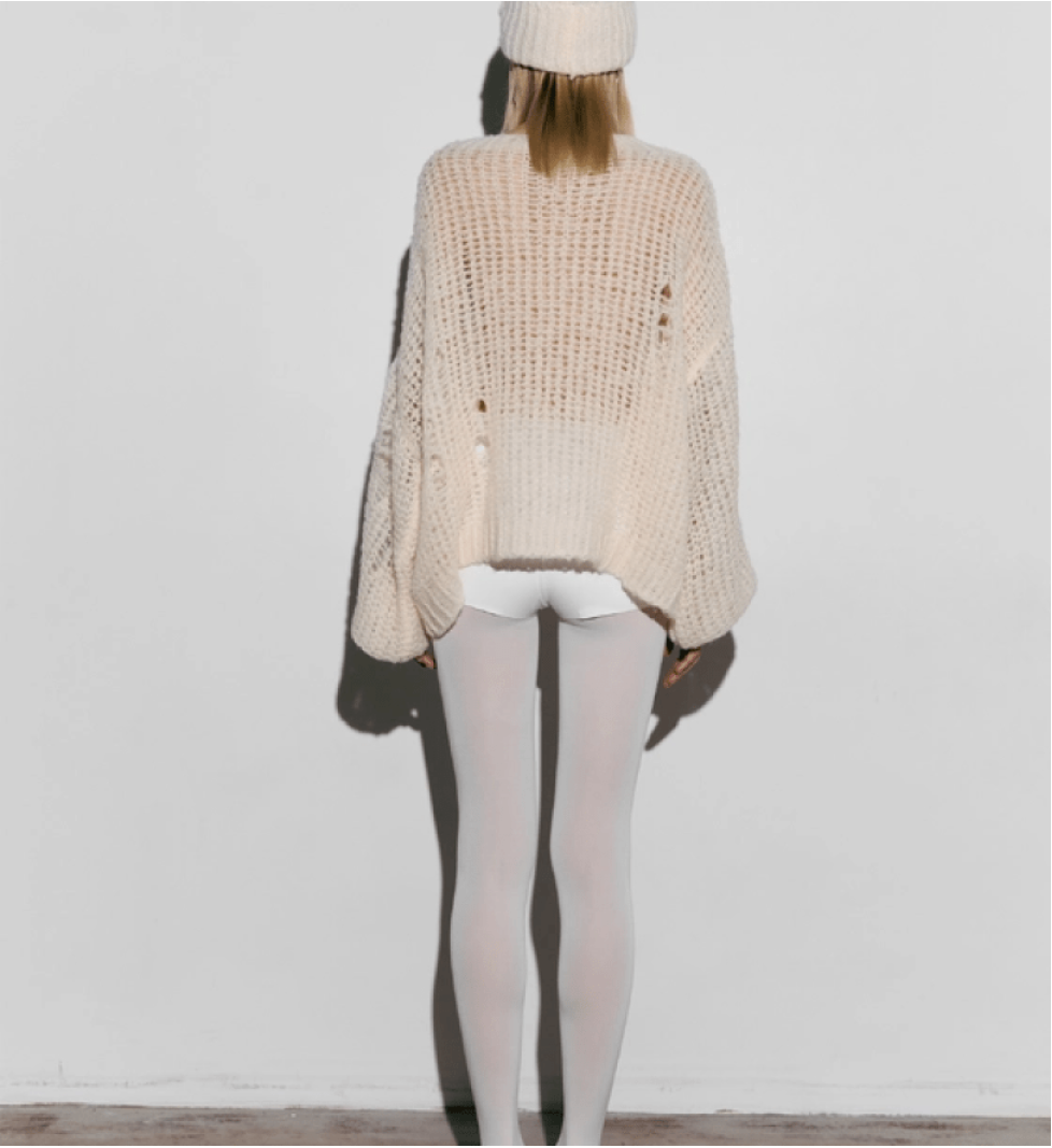 BAZHANE sweater Alpaca milk