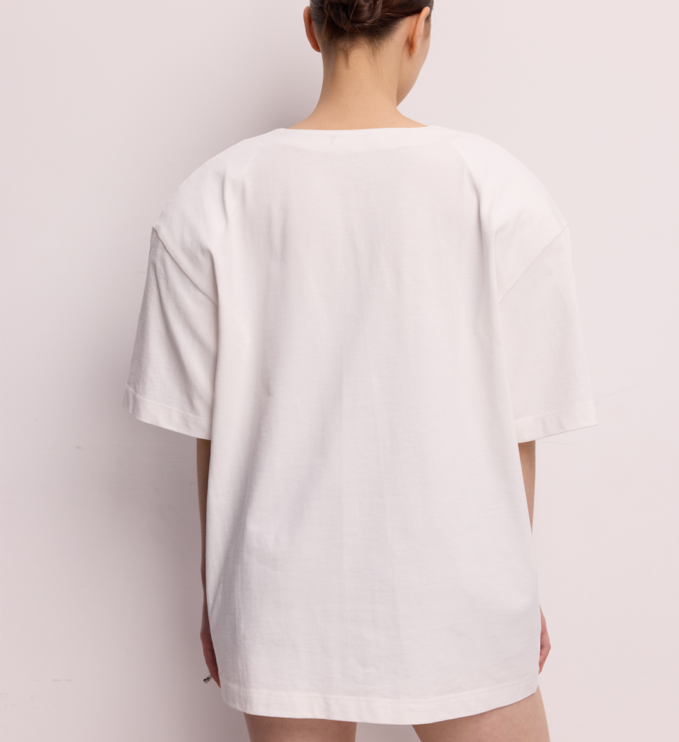BAZHANE Haze T-shirt milk