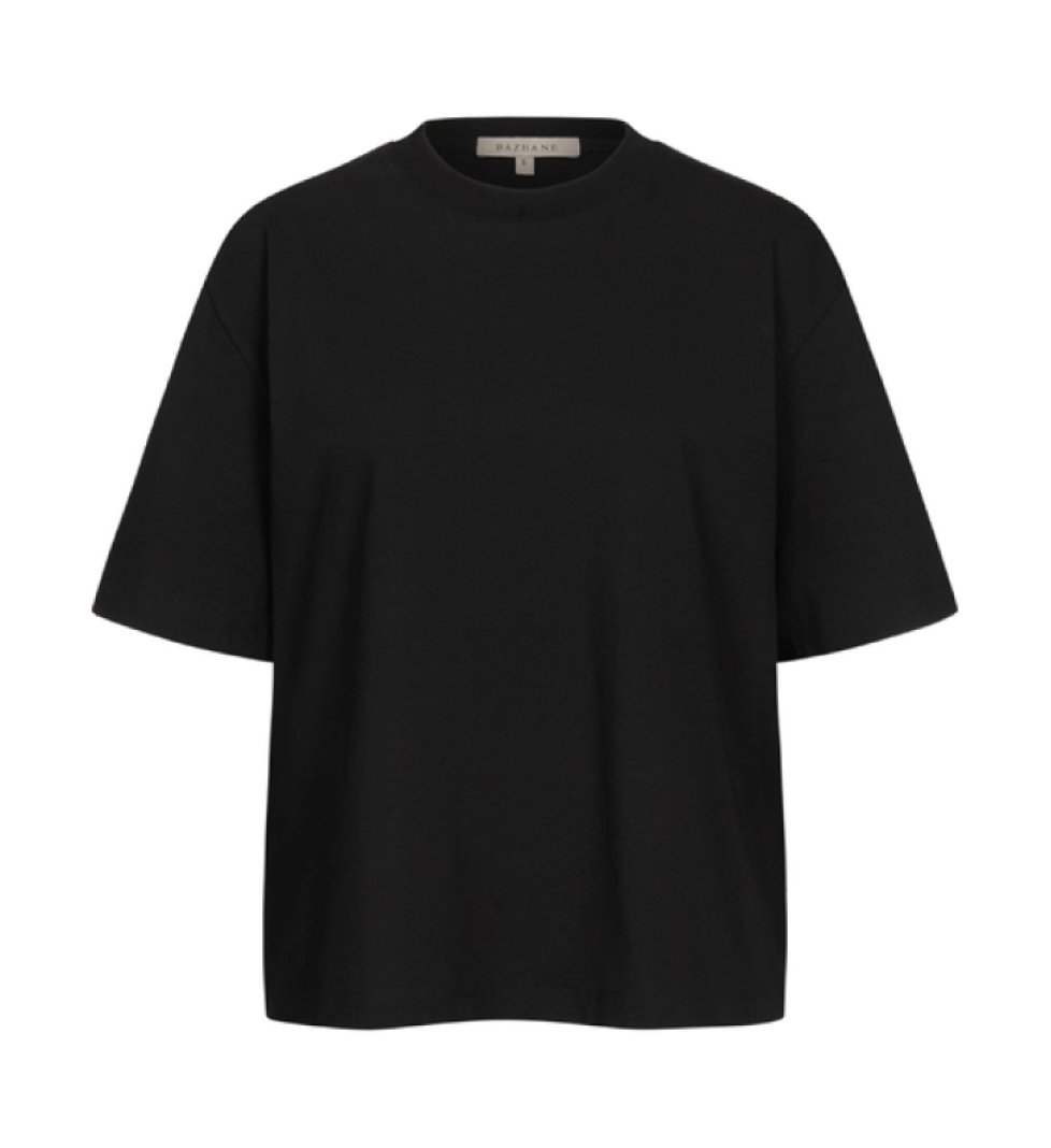 BAZHANE oversise T-shirt shortened black