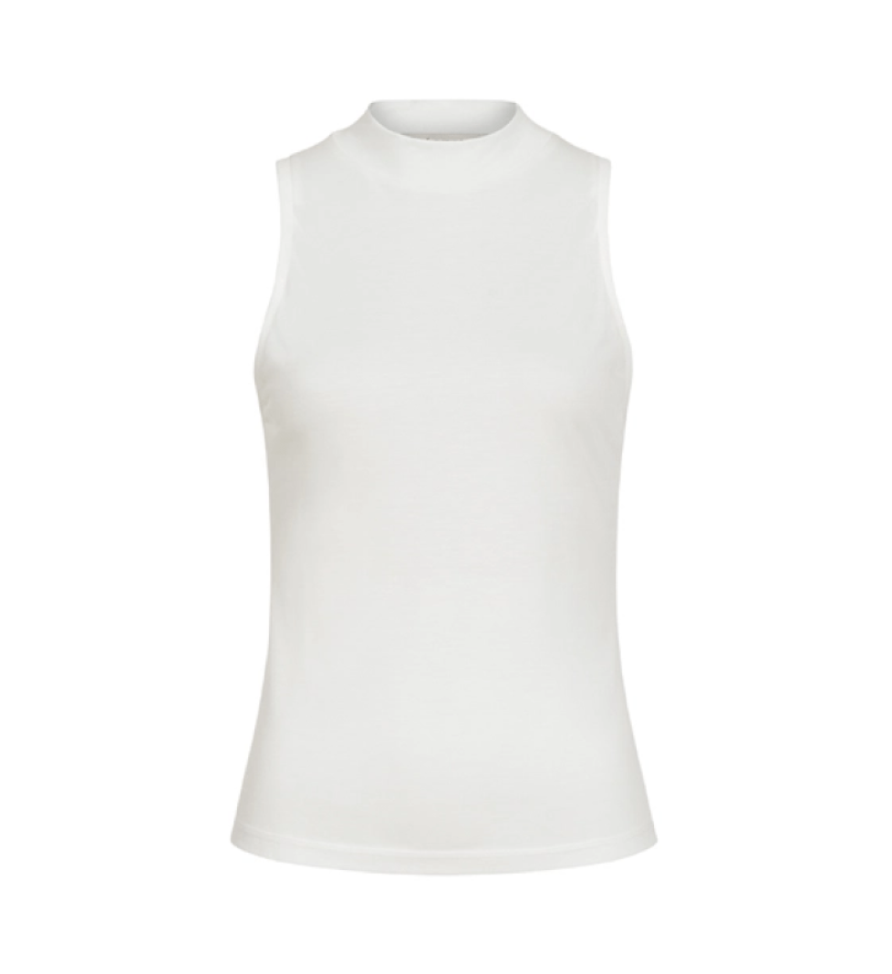 BAZHANE semi-transparent tank top, extended milk