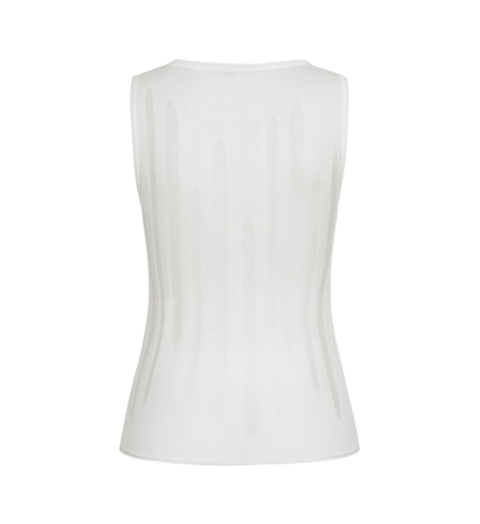BAZHANE tank top knitted milk