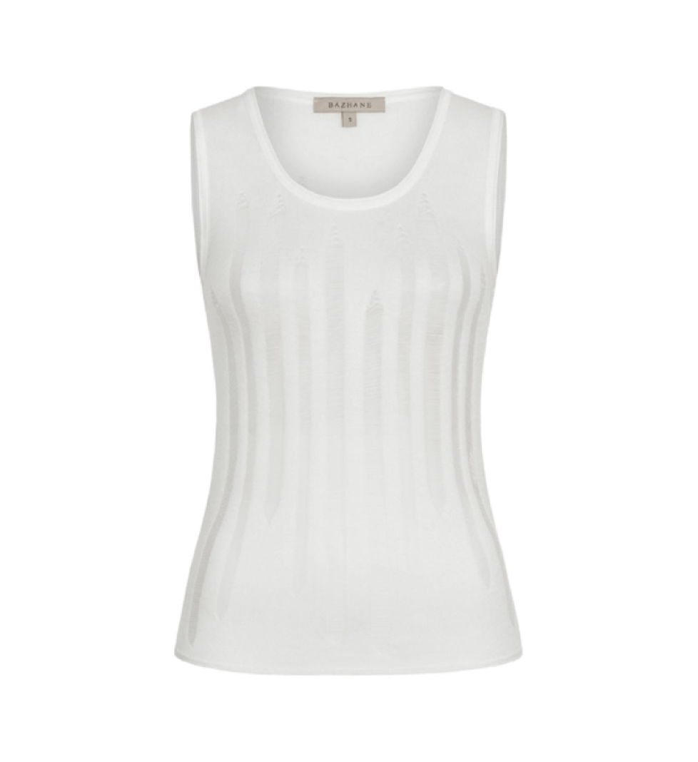 BAZHANE tank top knitted milk