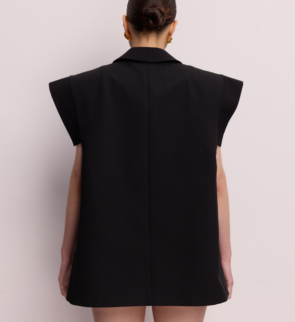BAZHANE cotton Vivid vest black