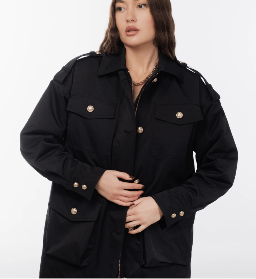 be:POSH insulated cotton parka black