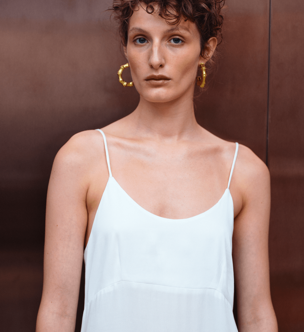 BESKET Serpanok sundress maxi white