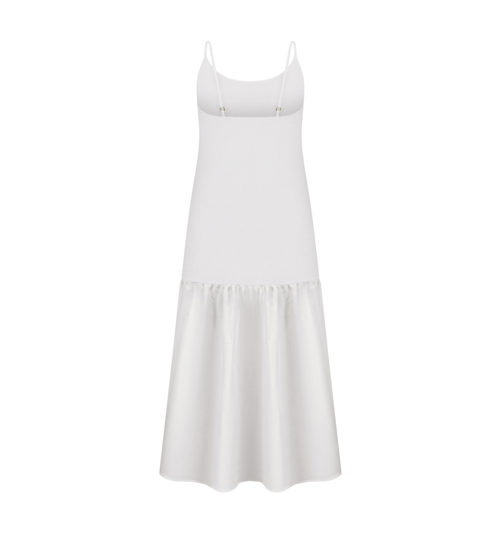 BESKET Serpanok sundress midi white
