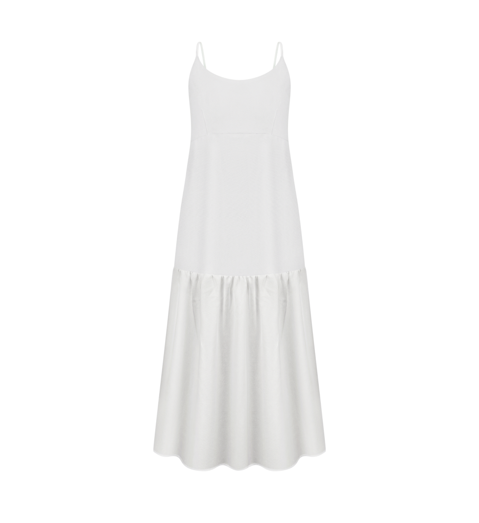 BESKET Serpanok sundress midi white