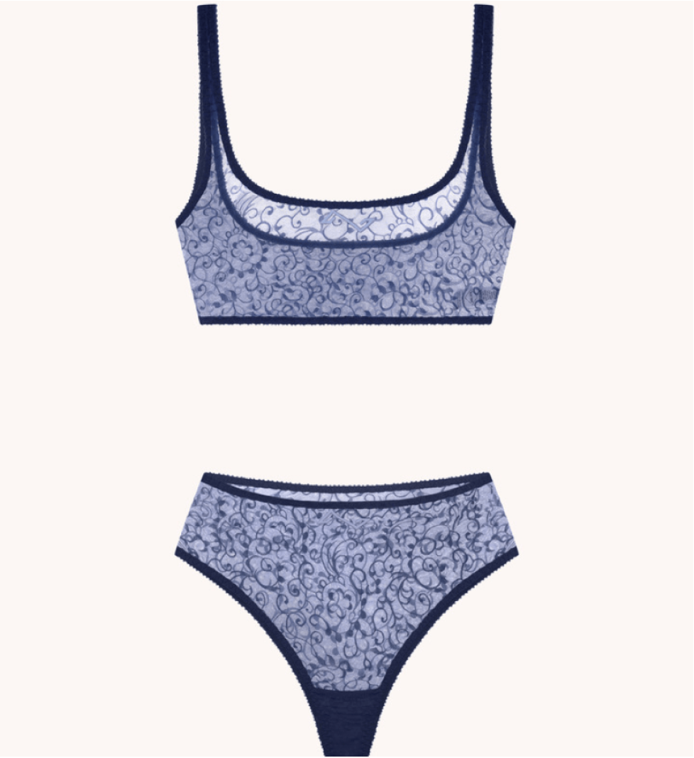 BlackSeaTribe Lingerie set Blue
