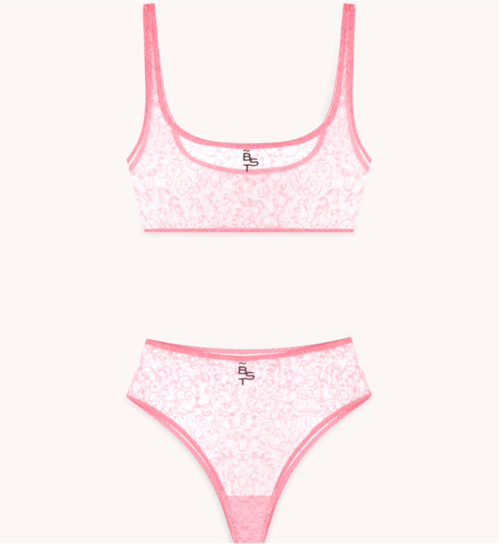 BlackSeaTribe Lace Lingerie set Dusty Rose