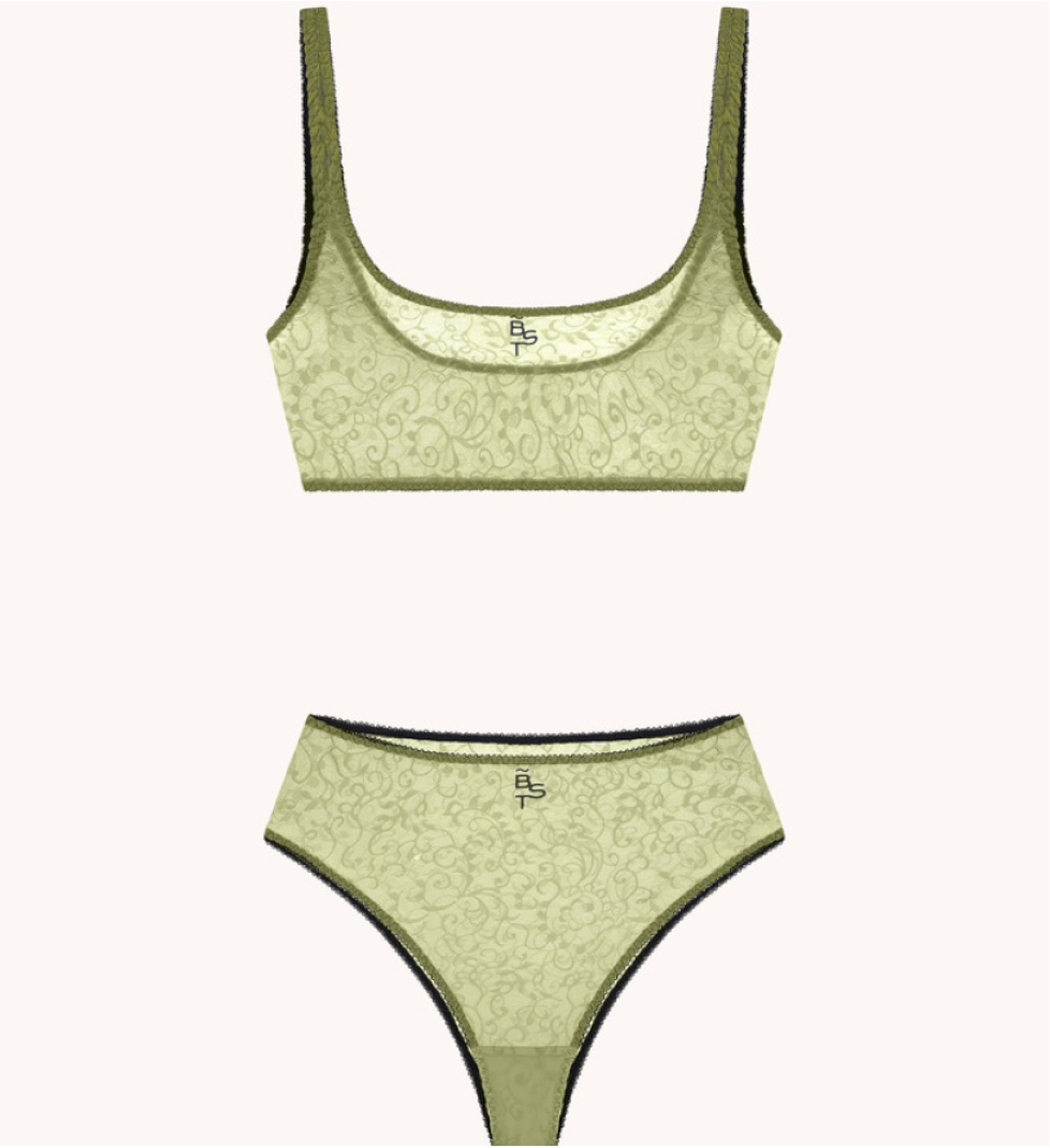 BlackSeaTribe Lingerie set Olive