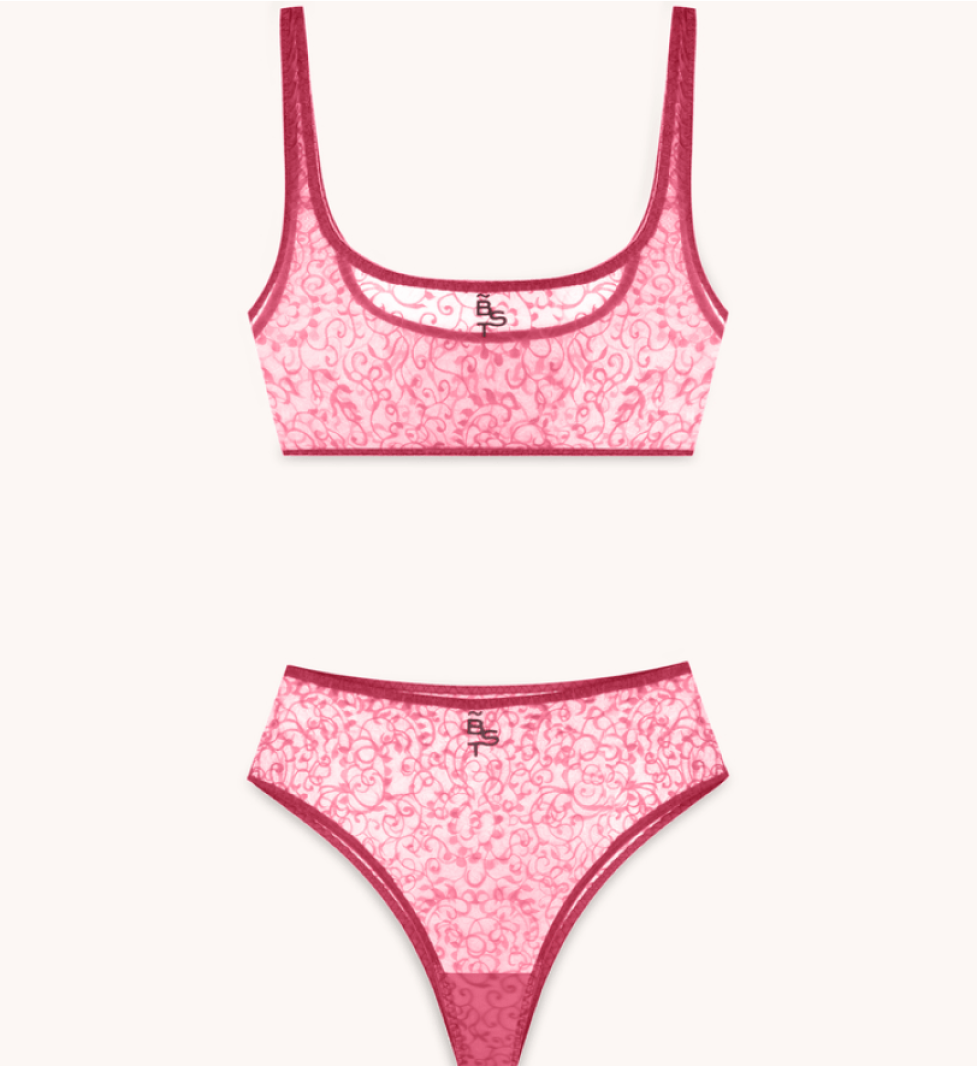 BlackSeaTribe Lace Lingerie set ruby rose