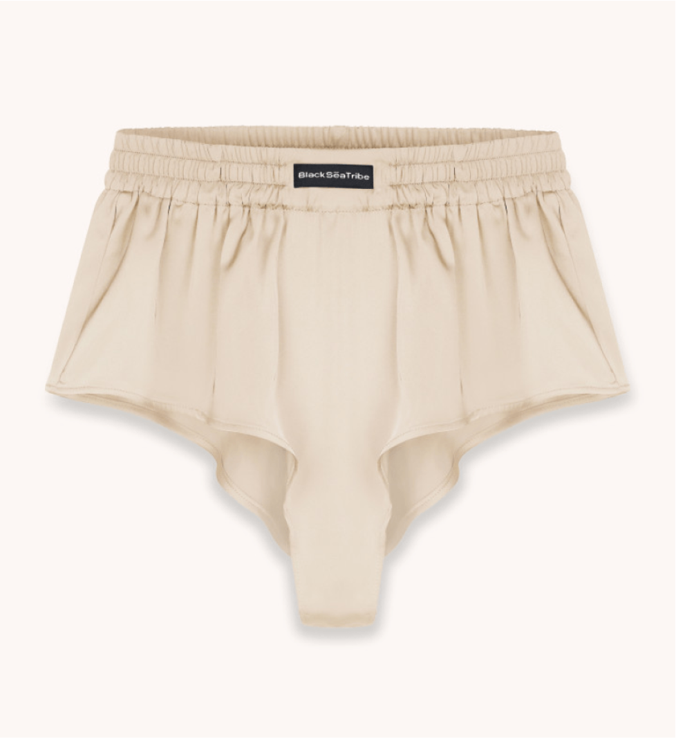 BlackSeaTribe Silky 2 Beige Weightless Silk Panties