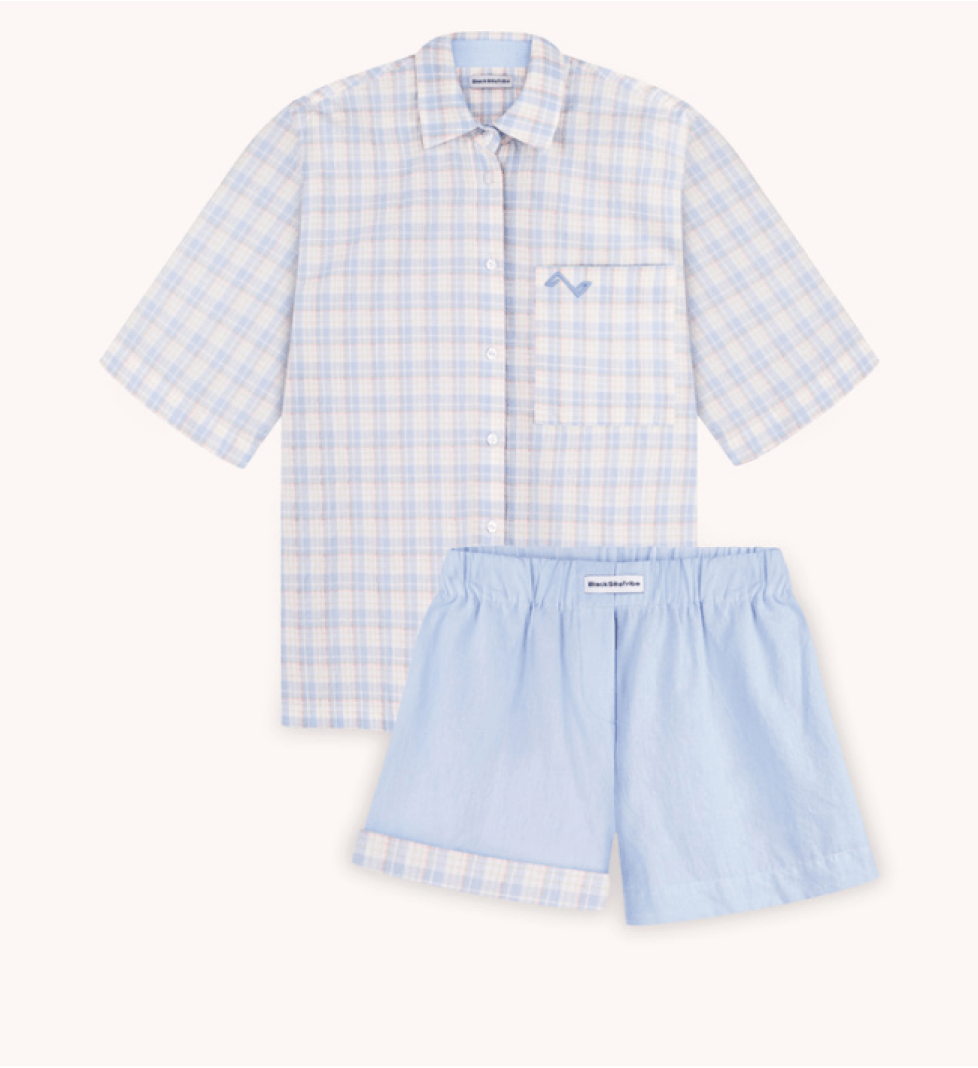 BlackSeaTribe Light blue Leo Suit with shorts