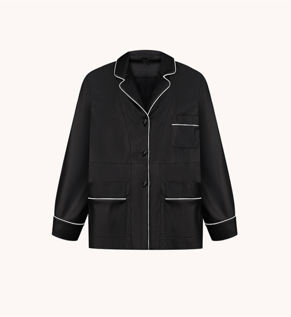 BlackSeaTribe Sagittarius eco-leather shirt