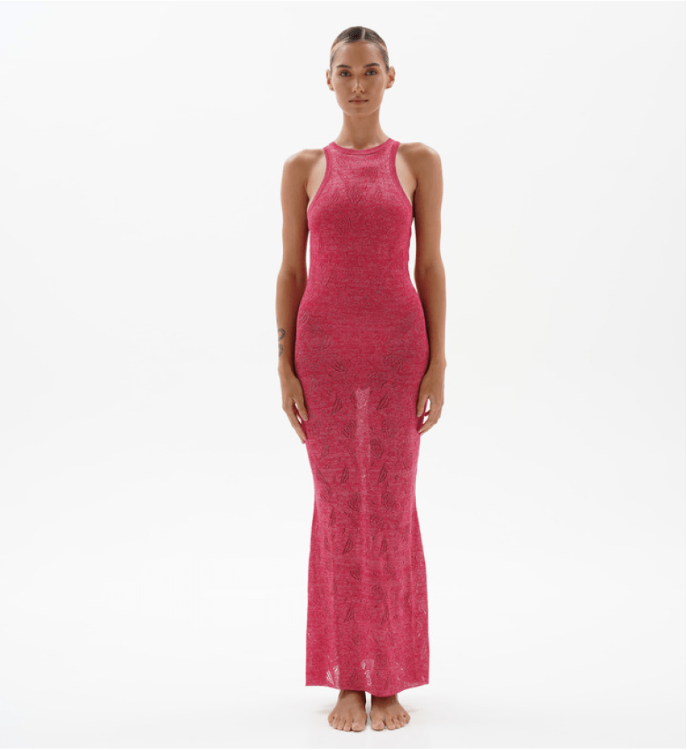 BlackSeaTribe Openwork Maxi Dress