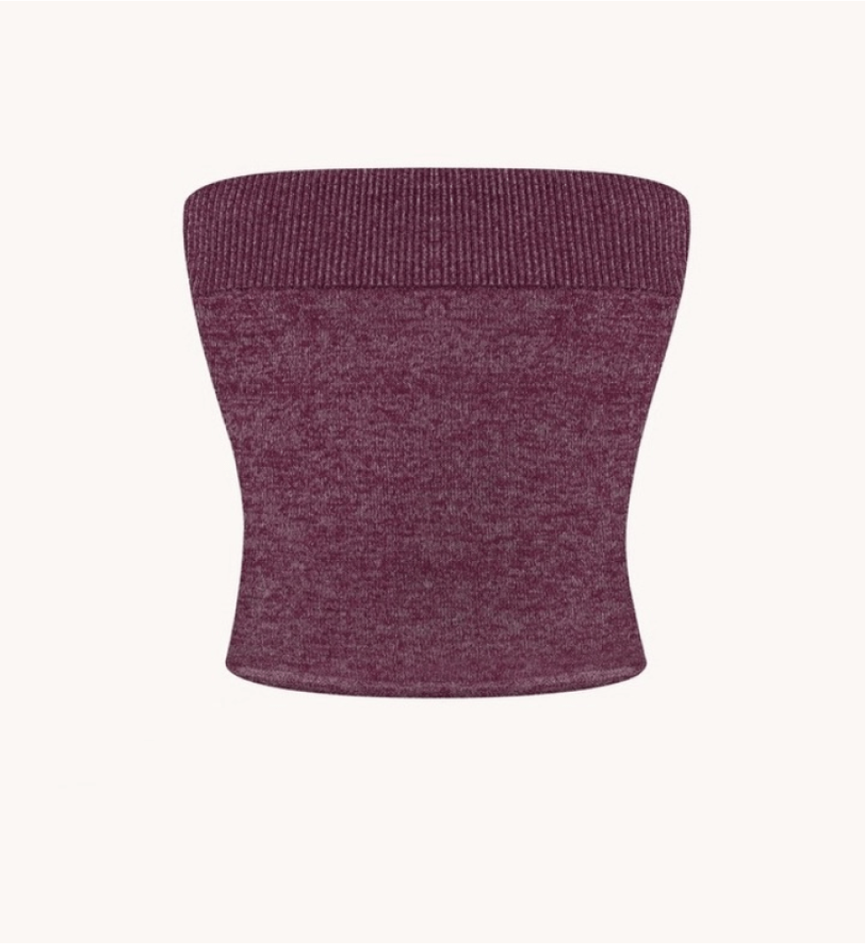 BlackSeaTribe Semi-sheer top plum