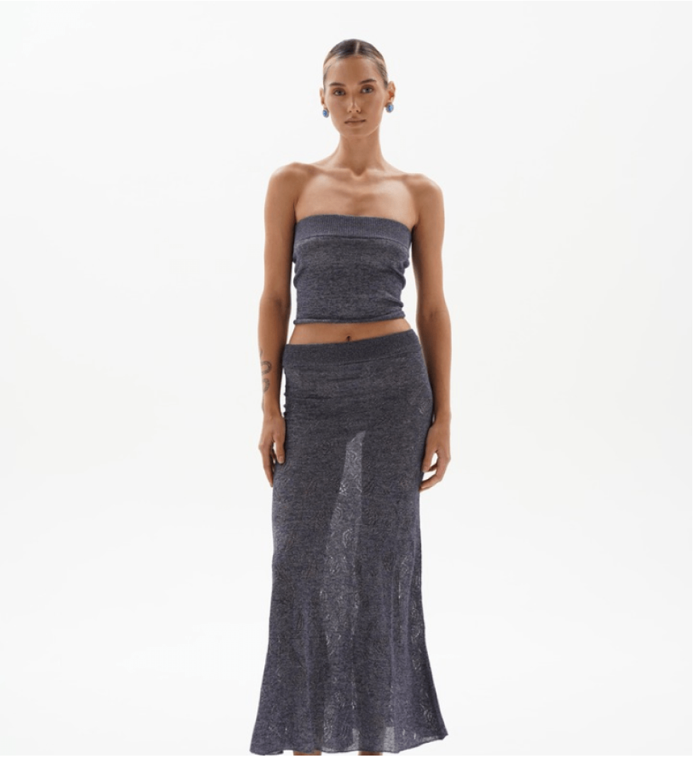 BlackSeaTribe Semi-sheer top violet