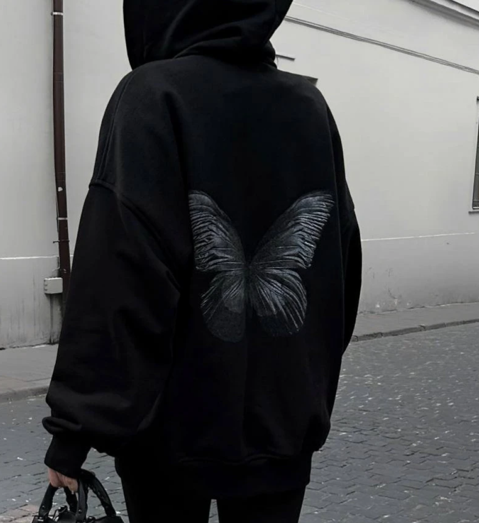 BLAZH' Hoodie butterfly black