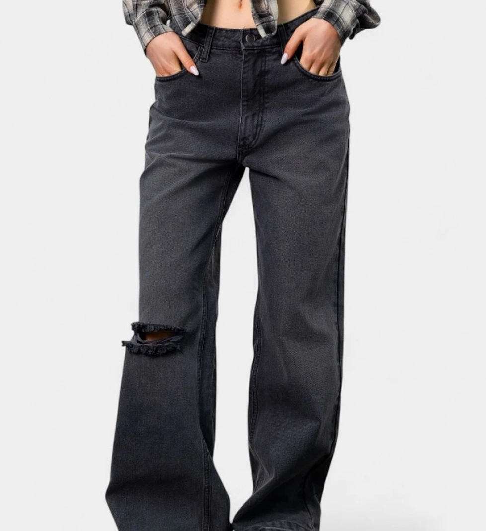 Blazh low-rise jeans Grey