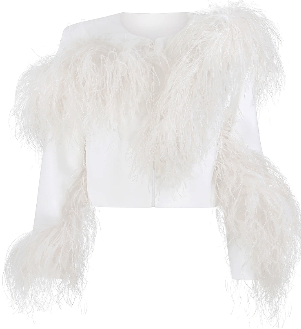Blazy Shower Couture jacket White