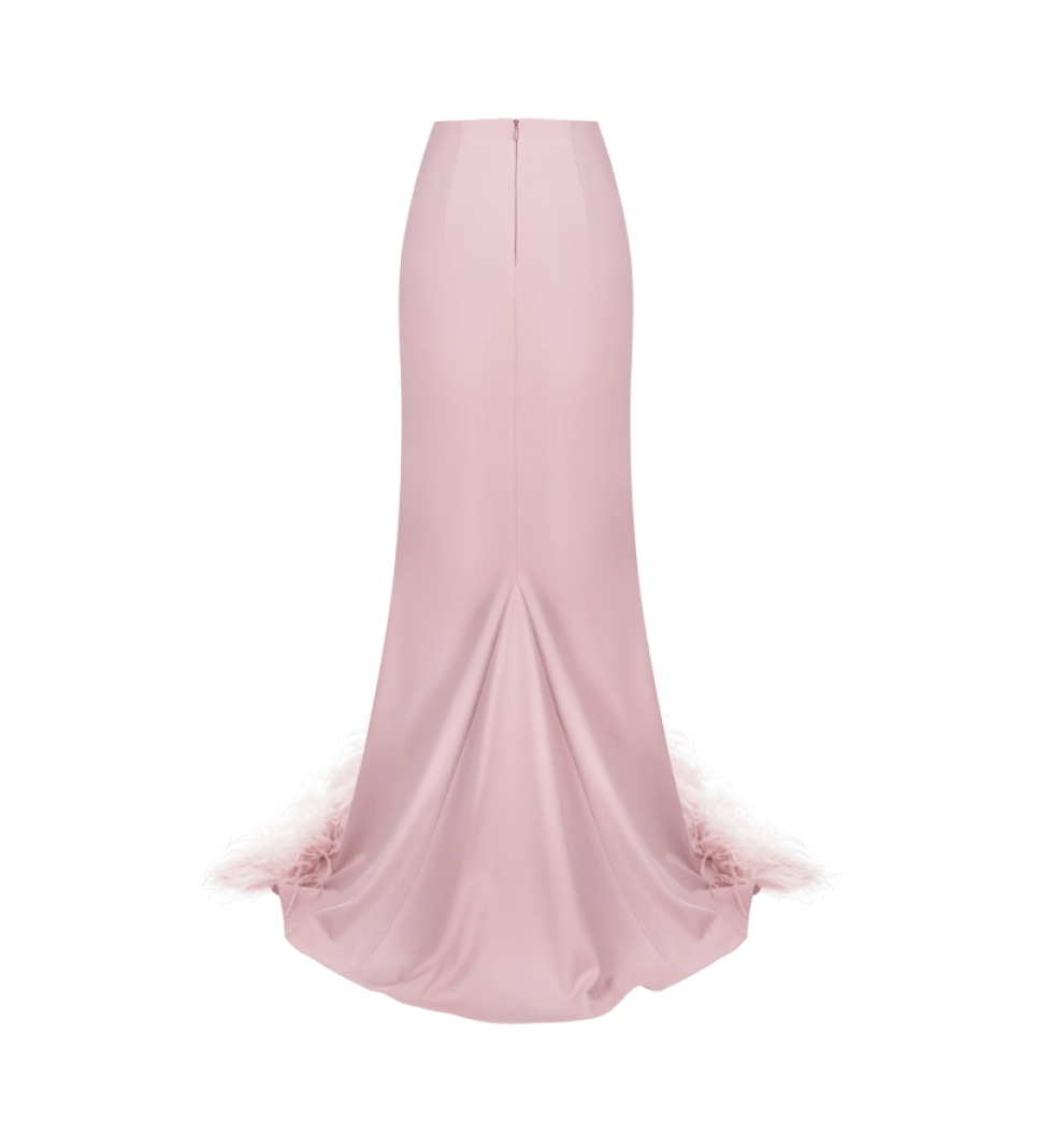 Blazy Shower Swan maxi skirt Rose