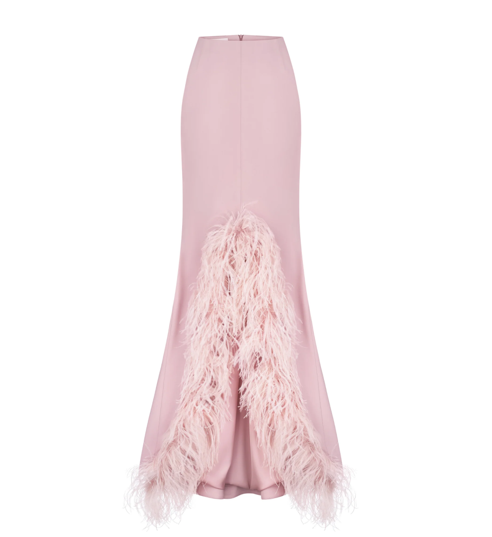 Blazy Shower Swan maxi skirt Rose