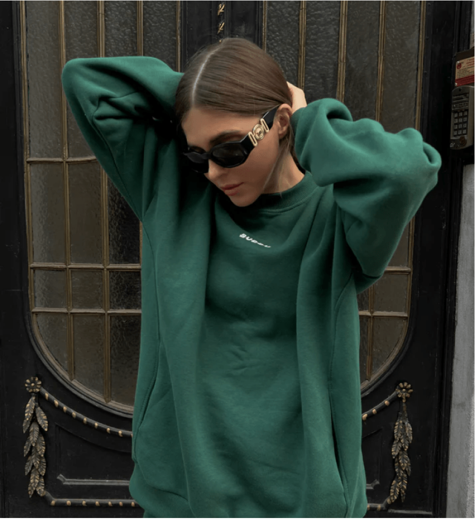 BUDDU Sweatshirt with fleece Winter 22/23 green