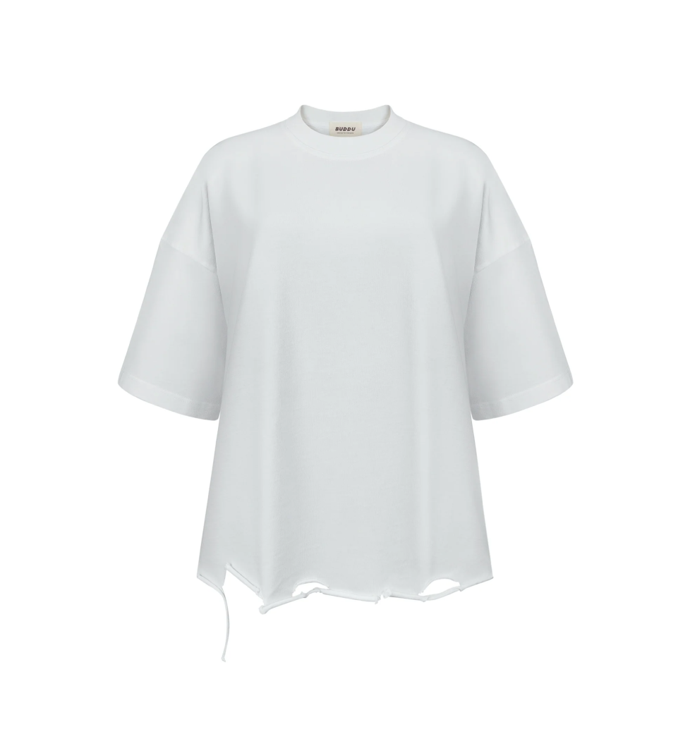 BUDDU basic T-shirt white