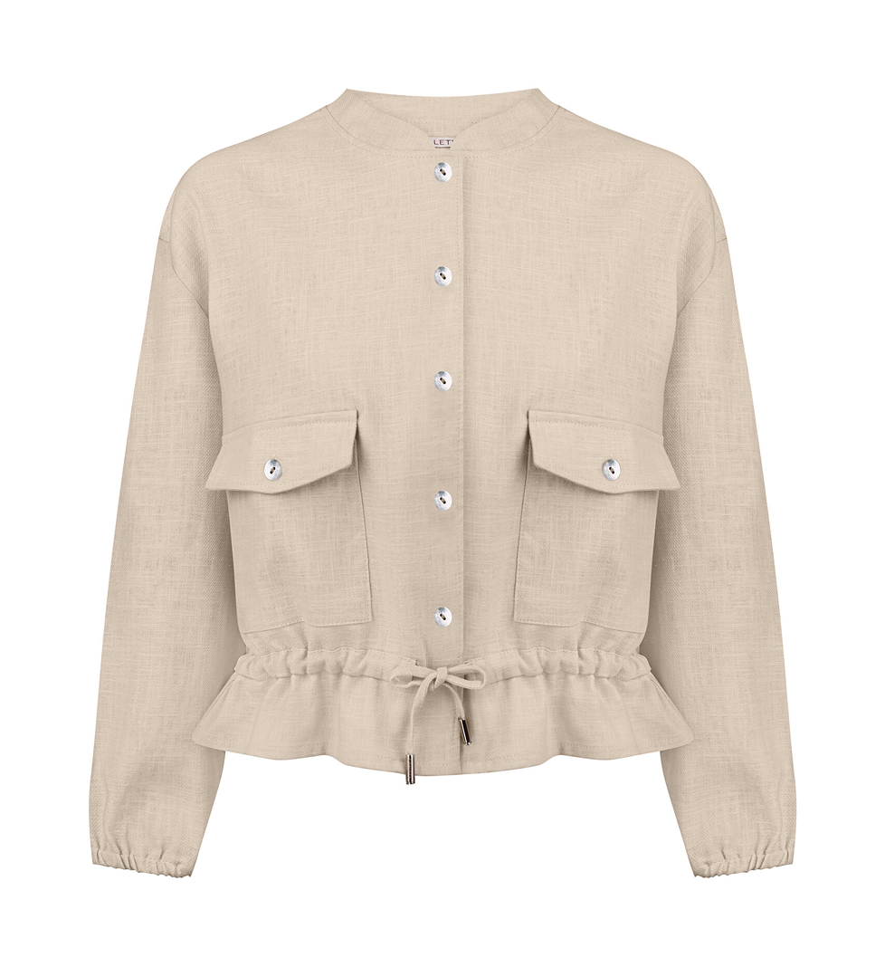 Chalety Tuscany Bomber Jacket Beige