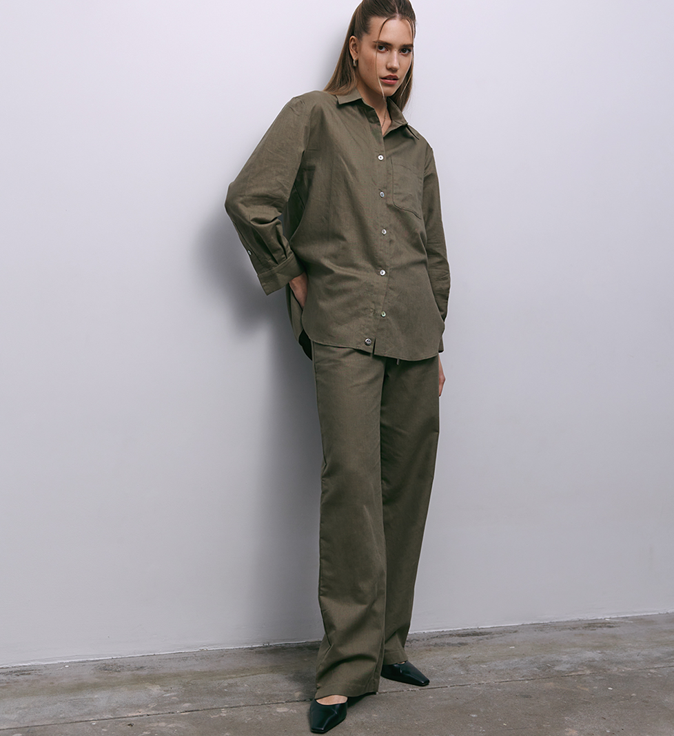 CHALETY Lazio trousers Green