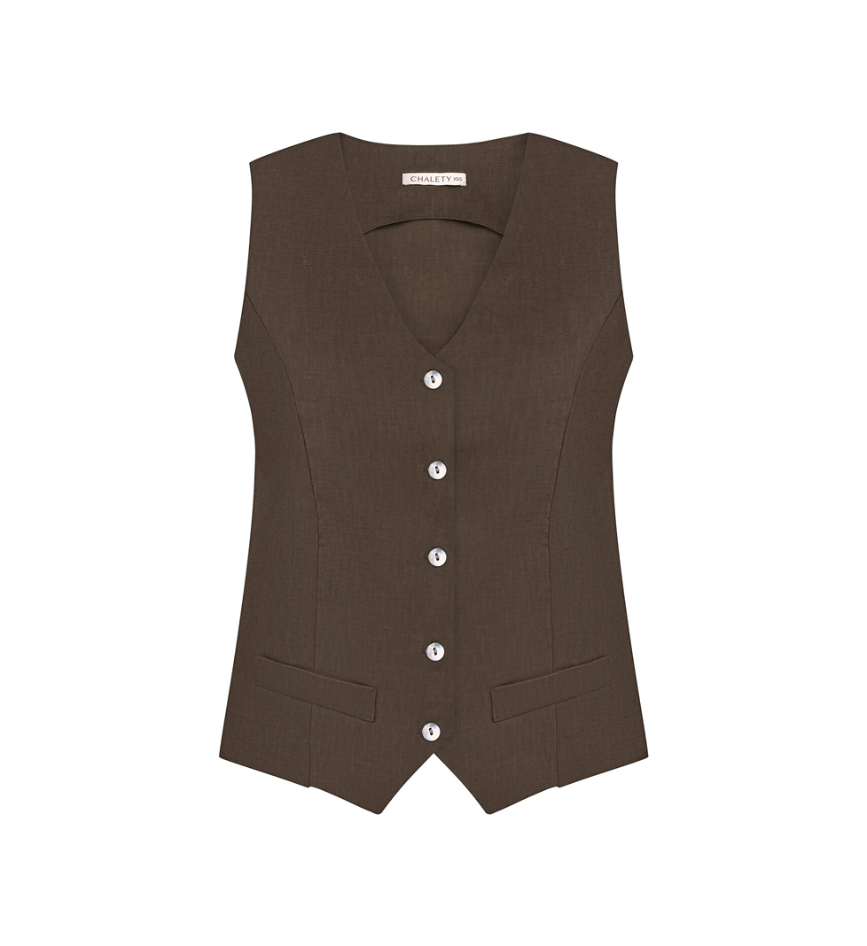 CHALETY Palermo chocolate vest