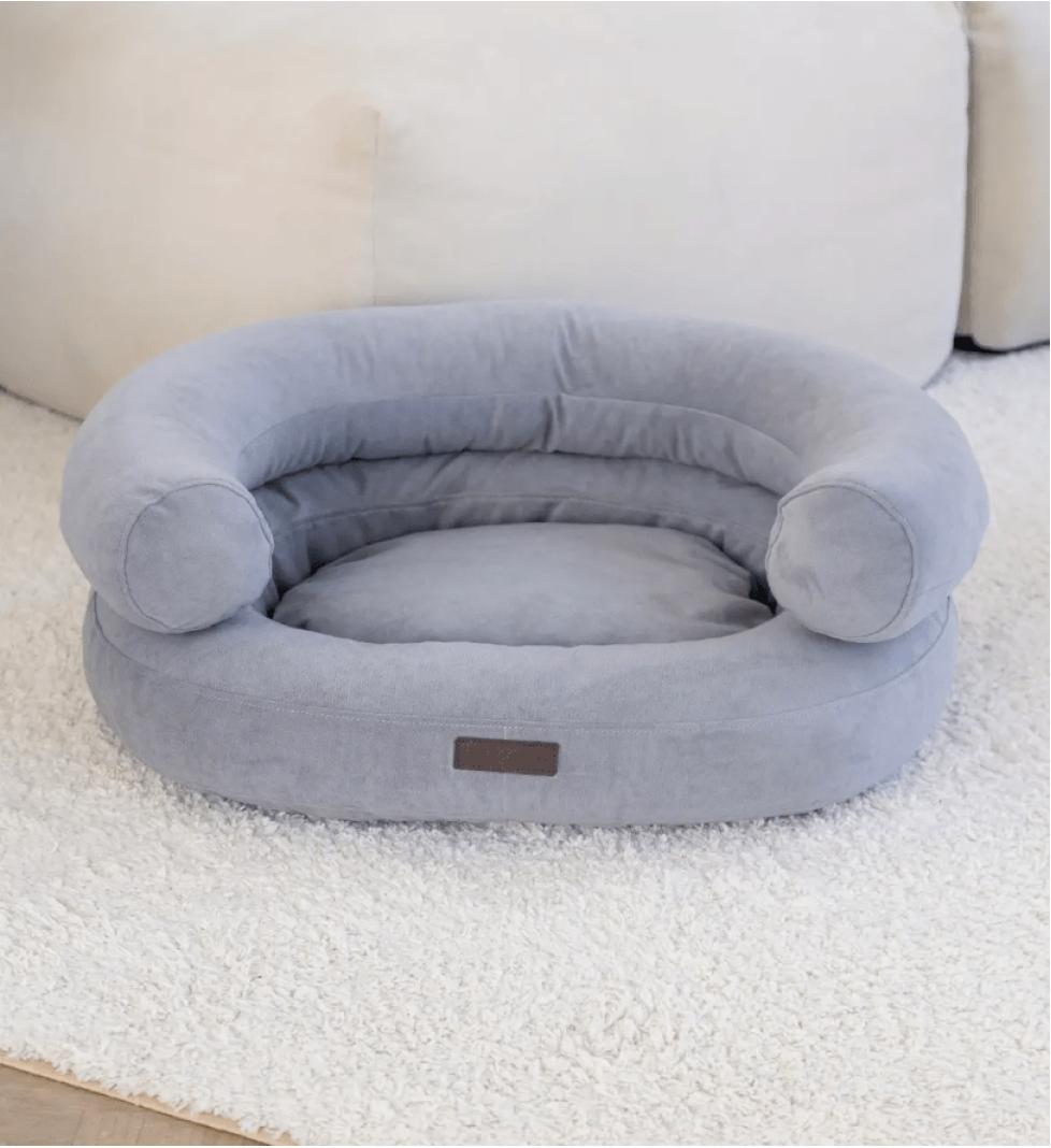 CHOUCHOU orthopedic bed for dogs “Marshmallow” grey-blue