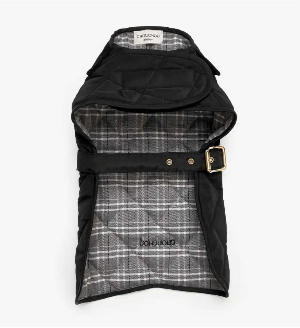 CHOUCHOU waterproof quilted blanket for dogs black