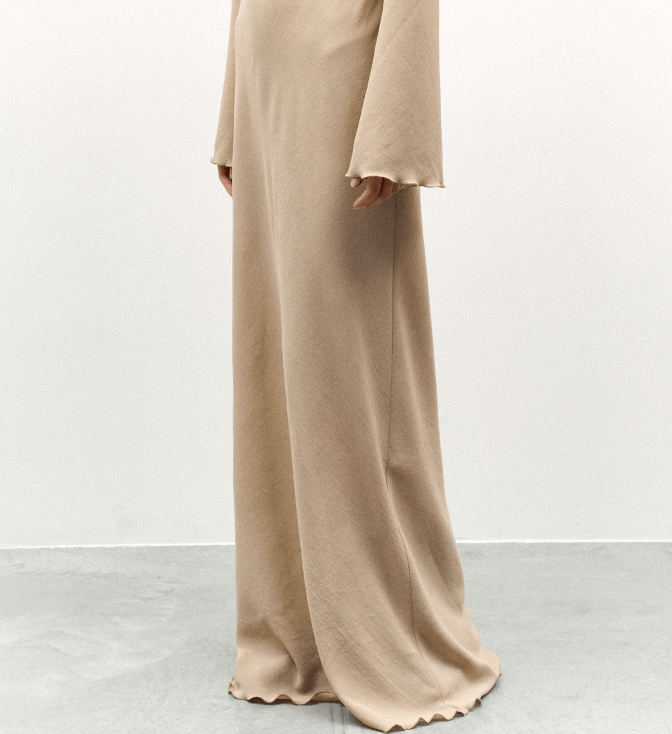 C.ICON Gown dress beige